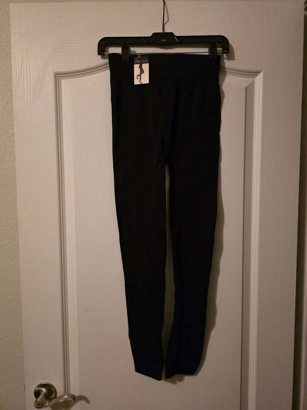NWT Fleece Lined Leggings Size XL/XXL Black Thermal Stretch Pants
